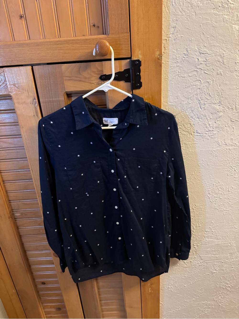 Women’s Navy Gap Star Boyfriend Fit Blouse